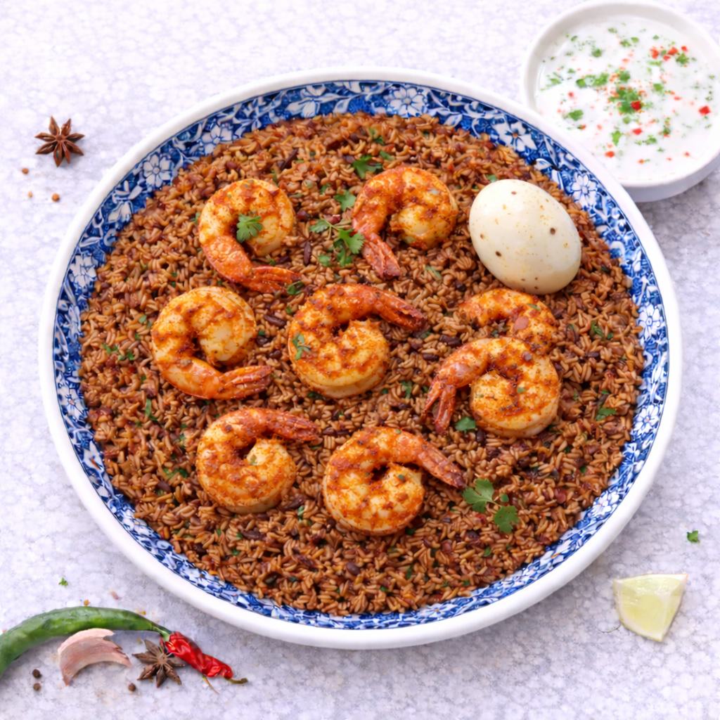 Dindigul Prawns Biryani