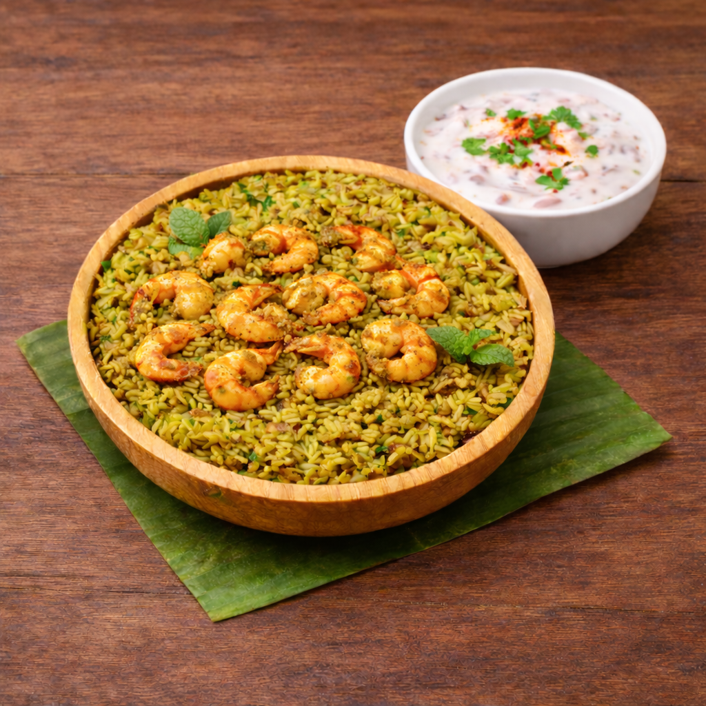 Donne Prawns Biryani