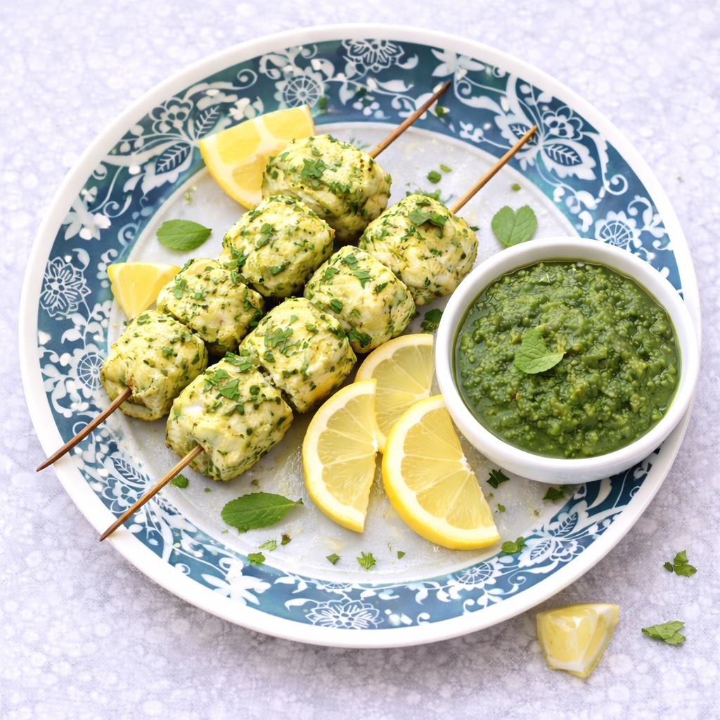 Paneer Pudina Kebab